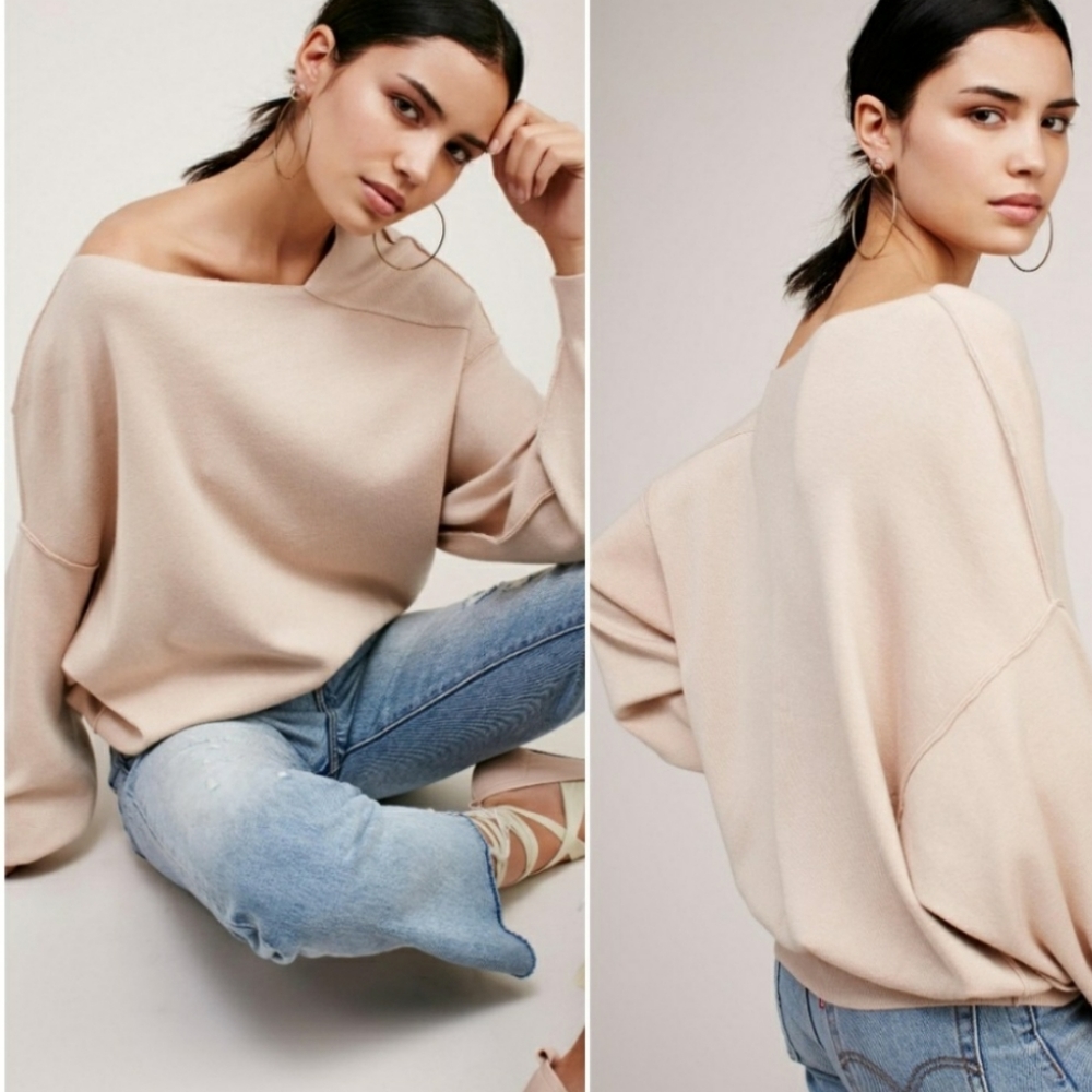 Free People Pink 'The Check' Sweater